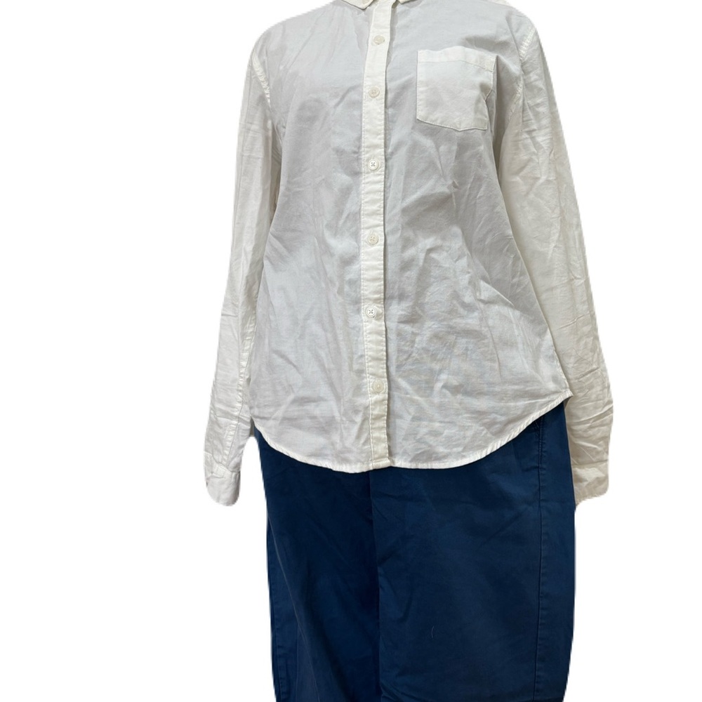Medium White Men's Button Up - Picture 4 of 6